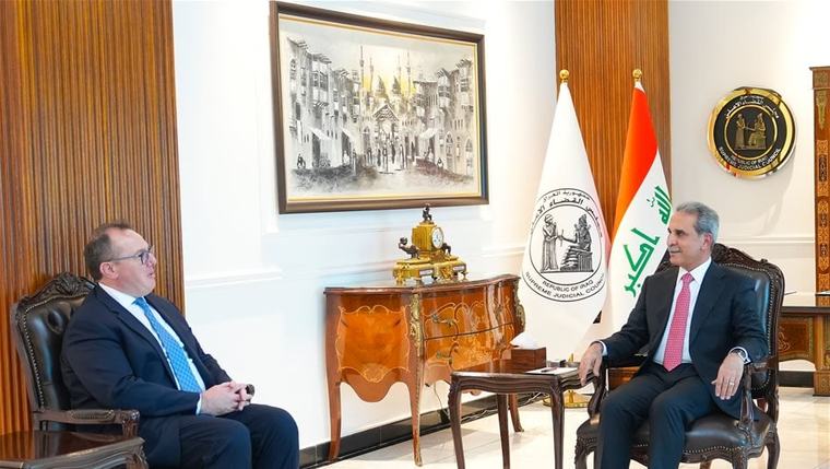 القاضي زيدان يبحث مع القائم بأعمال السفارة الأمريكية آليات فرض القانون بعد 30 أيلول