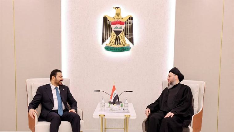الزيدي يؤكد للسيد الحكيم: ضرورة توحيد مواقف جميع القوى والمضي بإكمال التشكيلة الحكومية