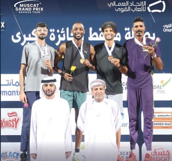 العراق يحصد فضيتين في ملتقى مسقط للجائزة الكبرى بألعاب القوى