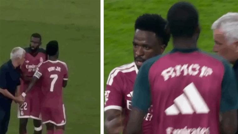 تصرف فينيسيوس مع مورينيو يشعل الجدل بعد خسارة ريال مدريد