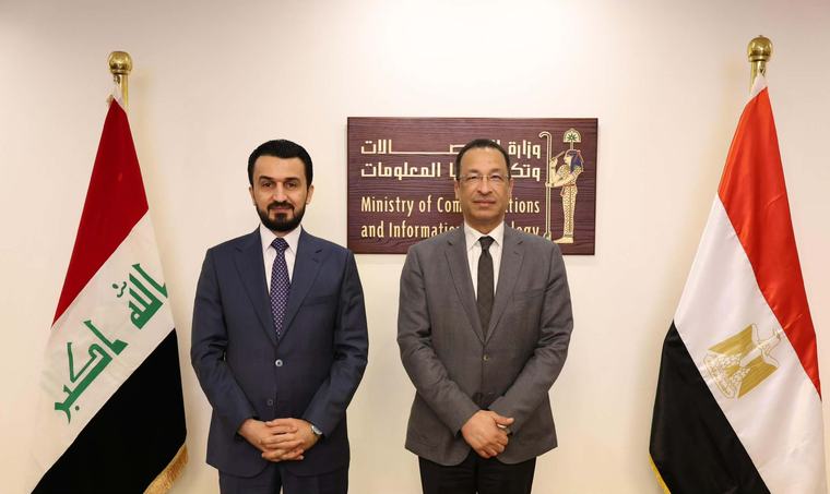 مصر تبحث مع العراق التعاون في مجال الألياف الضوئية ومراكز البيانات